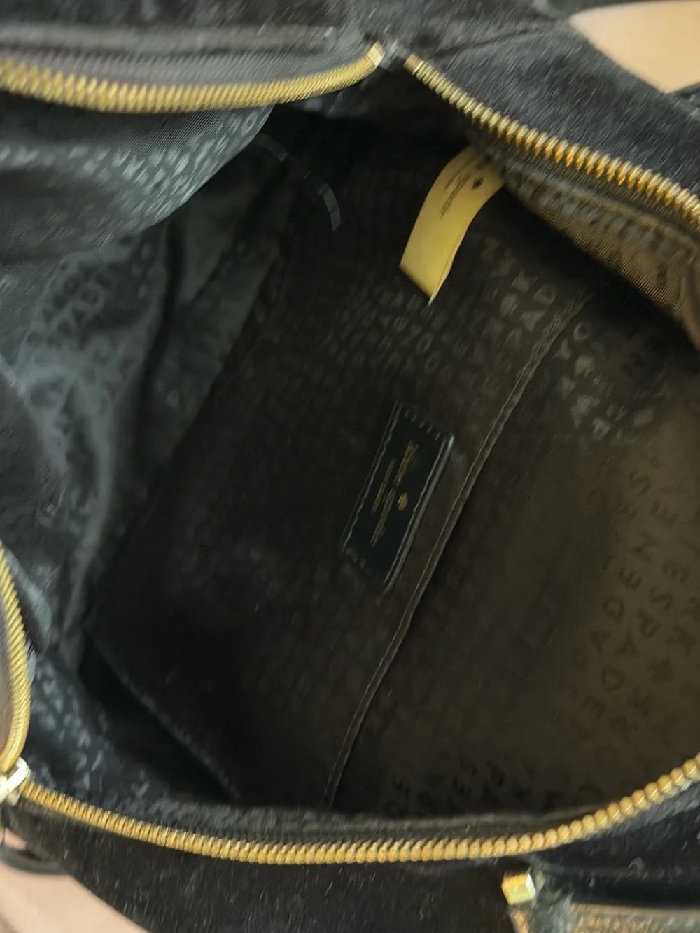 kate spade New York Black Velvet Small Backpack